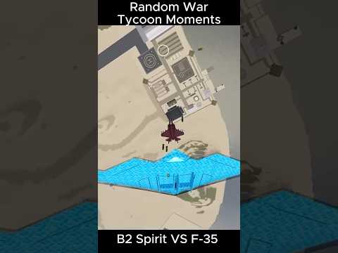 B2 Spirit VS F-35  #roblox #wartycoonroblox #gaming #f117nighthawk #epicwartycoon #wartycoon