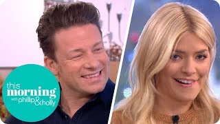 Holly Gets Personal With a Turkey in Jamie Oliver&#39;s Christmas Dinner Masterclass | This Morning