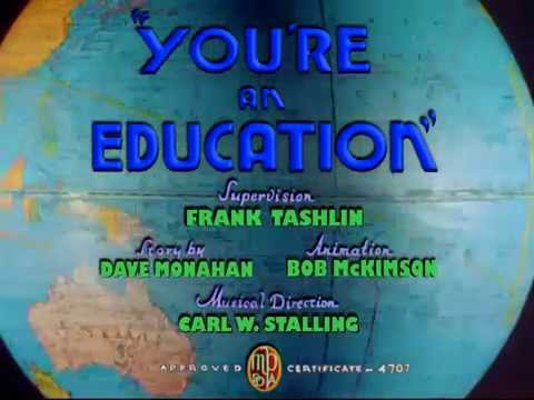"You're an Education" (1938) - recreated titles