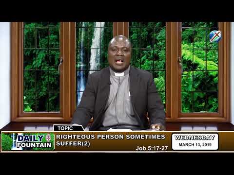 DAILY FOUNTAIN OF MARCH 13, 2019 - REV'D CANON SADI DANBABA