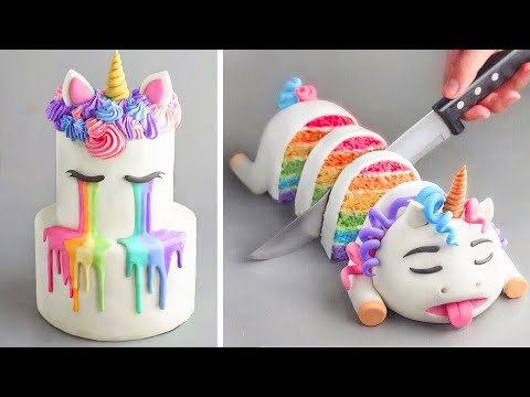 Amazing Unicorn Themed Dessert Recipe | Tutorial Dekorasi Kue Warna-warni Terindah