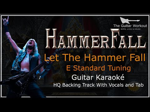 Hammerfall - Let The Hammer Fall (con voz) Backing Track
