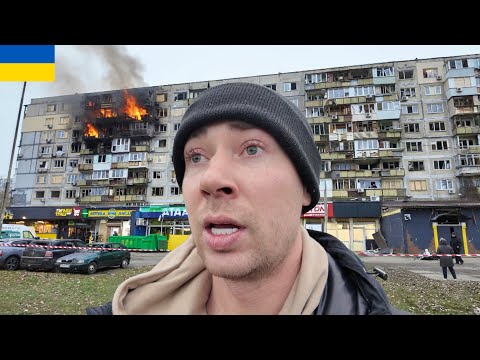 Moments After Russian Attack on Kyiv, Ukraine | Our Stressful Night in a Shelter