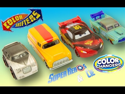 Cars Hot Wheels Voitures qui changent de couleur Flash McQueen Color Changers Color Shifters Jouet Video