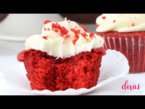 Red Velvet Cupcakes with Cream Cheese Frosting