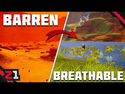 Turning A BARREN Wasteland Into A BREATHABLE Paradise! Planet Crafter