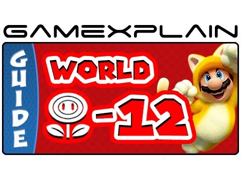 Super Mario 3D World - World Flower-12 Green Stars & Stamp Locations Guide & Walkthrough