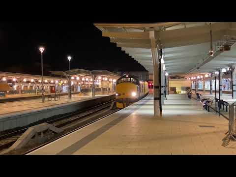 Harry Needle Class 37 37612 departs Derby with 3Q40 to Reading Triangle Sidings 02/11/2020