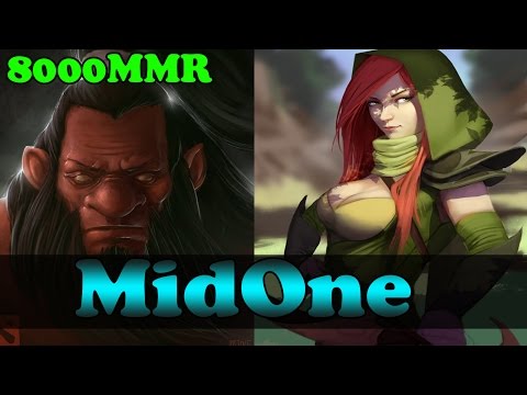 MidOne 8000 MMR Plays Axe And Windranger - Ranked Match Gameplay - Dota 2