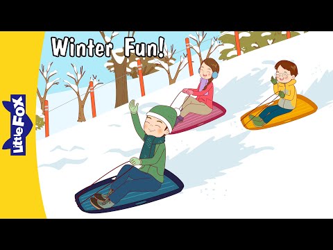 Winter Fun Time! | Snow Sledding, Snowman, Ice Rink, Bird Feeding & More | Little Fox