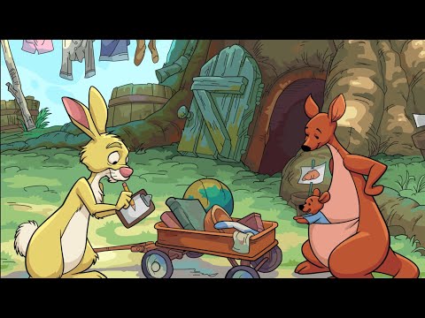 Colour by Number. Disney Winnie The Pooh - Rabbit With Kanga And Roo - YouTube