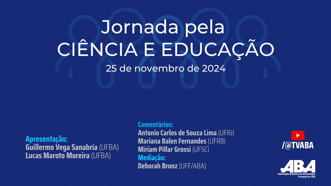 Jornada pela Ciência e Educação: Antropologia online - expansão dos cursos de antropologia EaD