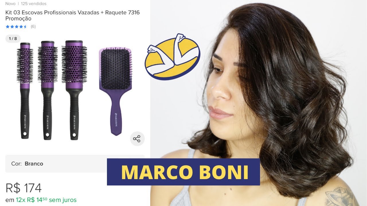 ESCOVAS PROFISSIONAIS MARCO BONI | MERCADO LIVRE | Por @jhessi_oliv