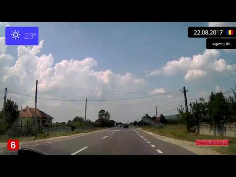 Driving from Filiaşi to Strehaia (Romania) 22.08.2017 Timelapse x4