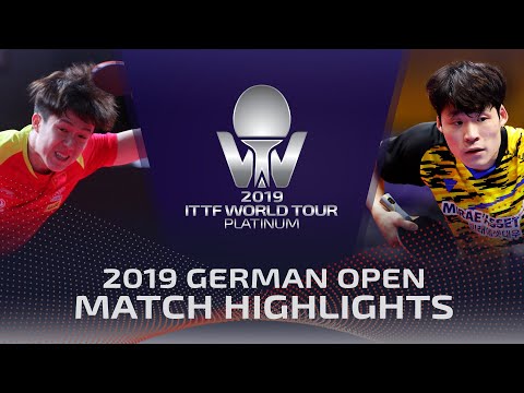 [2019 ITTF German Open] Wang Chuqin vs 장우진 2019.10.11