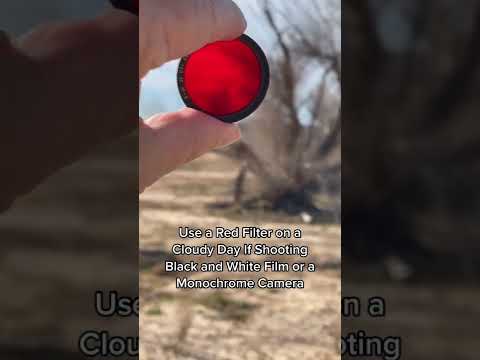 Use a Red Filter When Shooting Black and White Film or Using a Monochrome Camera