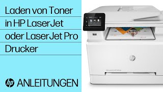 Laden von Toner in HP LaserJet oder LaserJet Pro Drucker