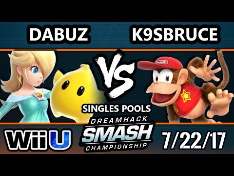DHATL17 Smash 4 - RNG | Dabuz (Rosalina) Vs. MF LH | K9sbruce (Diddy) - WiiU Pools - Smash Wii U