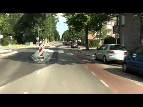 Cab ride bus; Veolia lijn 43: omleiding Wassenaar (richting Den Haag) (20150705) (10x versneld)