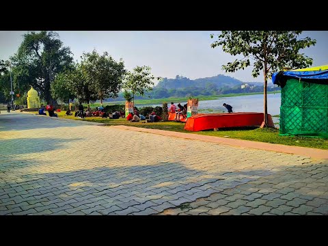 Mahoba ka keerat sagar morning view Beautiful scene ❤️🌿🌅#guess#nature #beautifulview#nature#morning 