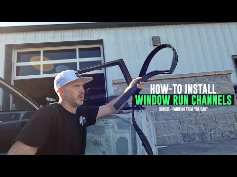 Foxbody Window Run Channels? How to Install Them & Paint Your Trim on Car! - TIPS05E18