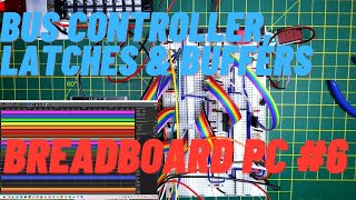 Breadboard 8088 PC Bus Controller,  Latches & Buffers #6