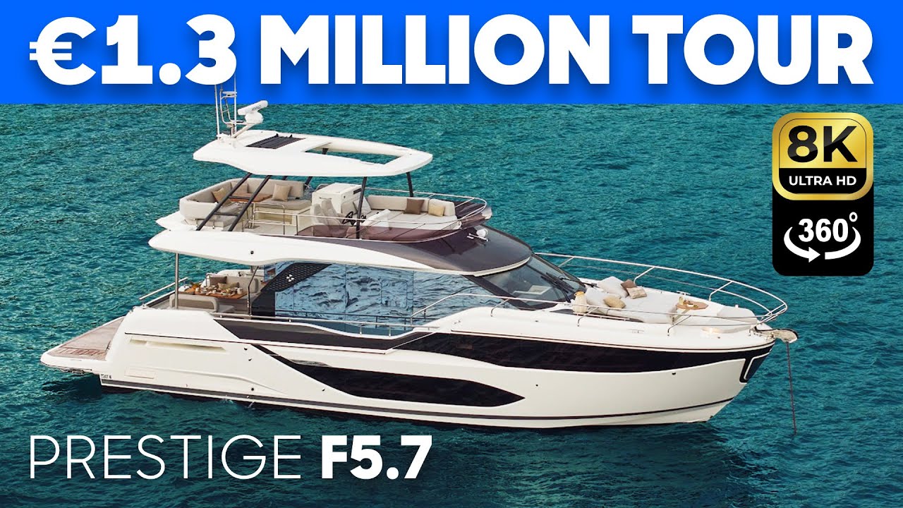 360° TOUR: Prestige F5.7 Yacht Tour & Review