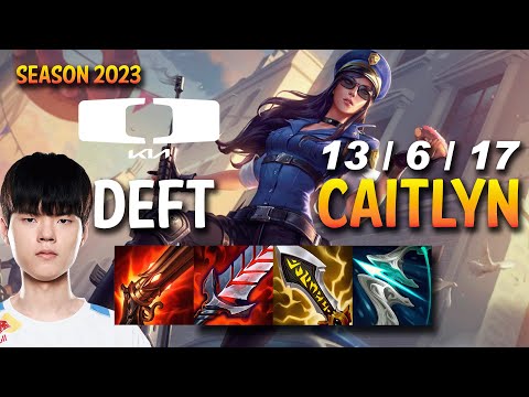 DK Deft CAITLYN vs JINX ADC - KR Ranked