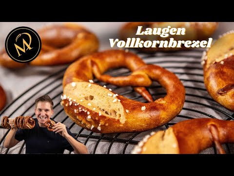 Laugen Vollkornbrezel - Traditionelle schwäbische Brezel mit Vollkornmehl 🥨