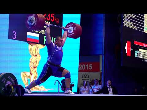 Ruslan Albegov (105+) - 235kg Clean and Jerk @ 2015 President's Cup