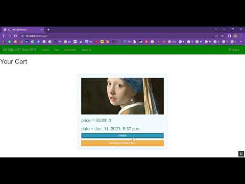 Art Gallery Management System in Django Python