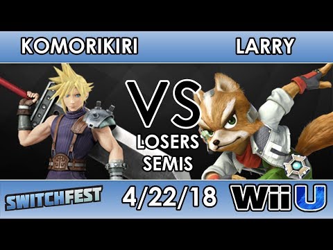 Switchfest - 2GG | Komorikiri (Cloud) VS MSF | Larry Lurr (Fox) - Smash 4 - Top 8 - Losers Semis
