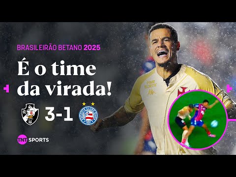 VASCO VENCE COM GOL CONTRA BIZARRO E JEAN LUCAS EXPULSO! VASCO 3X1 BAHIA | MELHORES MOMENTOS