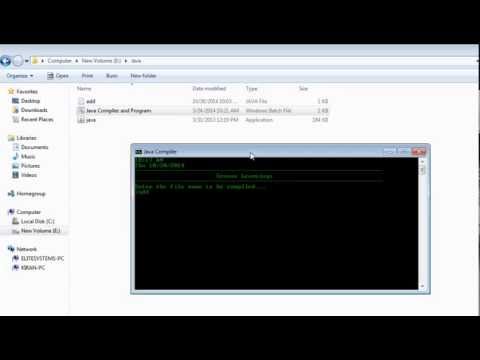 Batch Script To Compile And Run Java Program