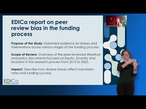 EDICa Seminar Series: Interventions for Funding Application Assessments with BSL