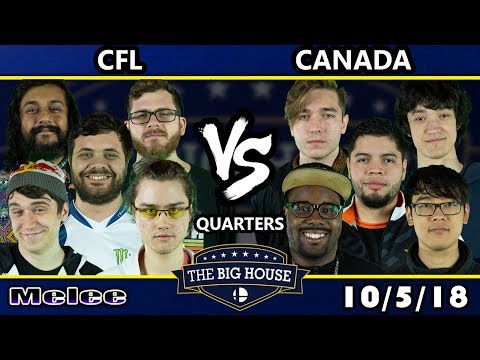 The Big House 8 SSBM Crews - CFL vs. Canada - Smash Melee Quarters