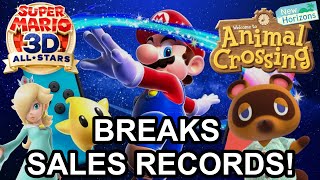 Mario 3D All Stars and Animal Crossing BREAK SALES RECORDS! Switch Sales Update!