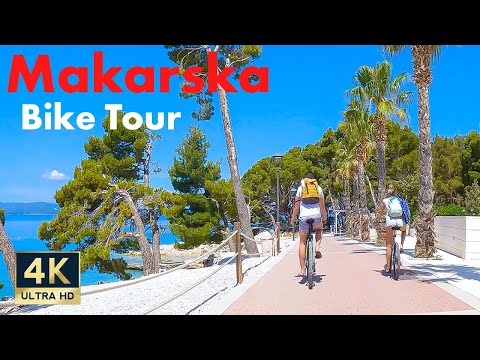 Makarska Riviera 🇭🇷 Croatia 4K Bike Tour Makarska Baska Voda Brela 2022