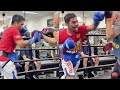 LIGHTNING FAST! MANNY PACQUIAO FLASHES VINTAGE SPEED ON MITTS TRAINING FOR ERROL SPENCE JR
