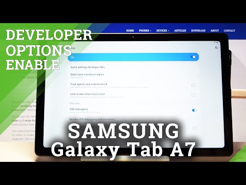 How to Unlock Developer Options on SAMSUNG Galaxy TAB A7 2020 - Developer Features