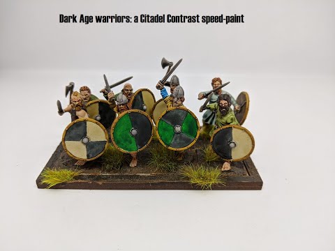 Dark Age warriors: a Citadel Contrast speed-paint