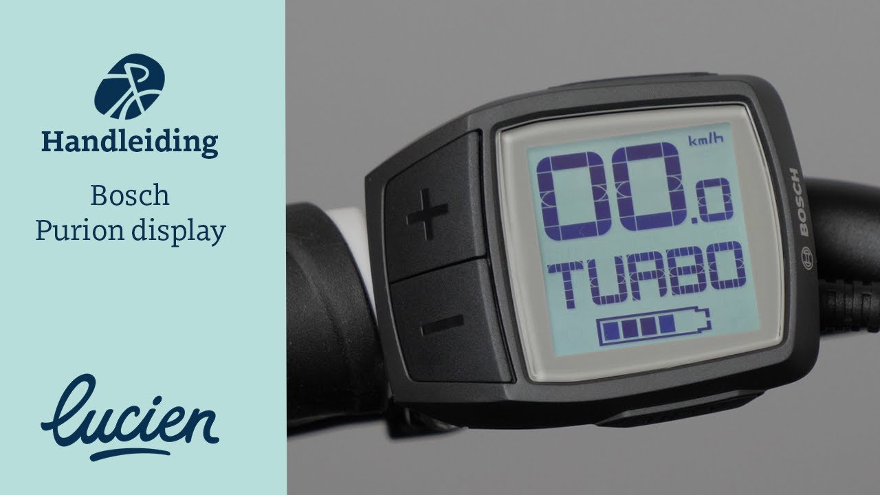 Hoe werkt je Bosch Purion display