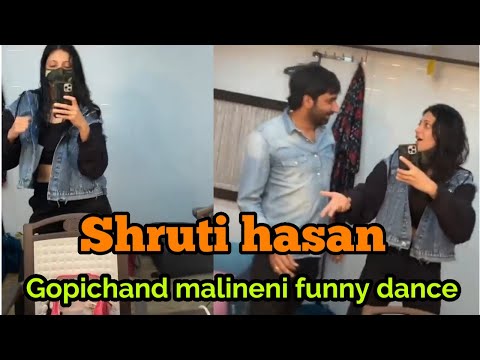 Shruti Hasan wonderful dance with     Gopichand || Krack director funny dance with shrutiHasan