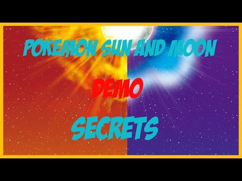 POKEMON SUN AND MOON DEMO SECRETS! HIDDEN ITEMS!