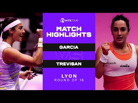 Caroline Garcia vs. Martina Trevisan | 2022 Lyon Round of 16 | WTA Match Highlights