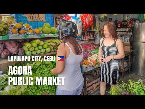 🇵🇭 [4K] Agora Public Market | Walking Tour | Pajac, Lapulapu City, Cebu | Philippines