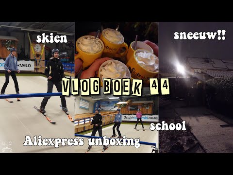 ALiEXPRESS UNBOXiNG & AAN SCHOOL & iNDOOR SKIËN ||vlogboek 44 || famderooij