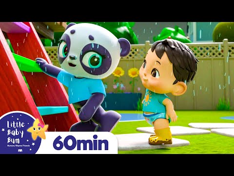 Rain Rain Go Away - Playing in Puddles +More Nursery Rhymes for Kids