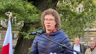 Anna Tatar – wystąpienie podczas uroczystości odsłonięcia pomnika prof. Władysława Bartoszewskiego, Warszawa, 19.10.2025.