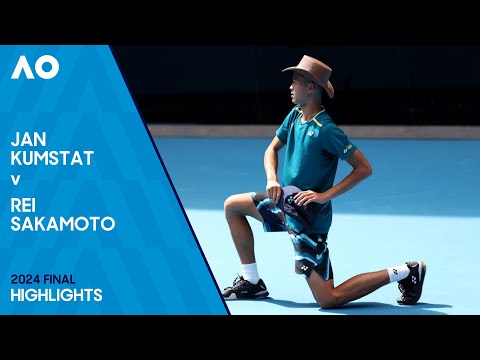 Jan Kumstat vs Rei Sakamoto | Australian Open 2024 Junior Boys Final
